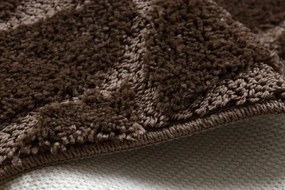 Kúpeľňový koberček SUPREME LINES kamienky, hnedý