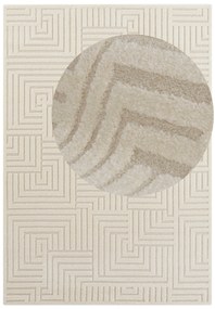 ELLE Decoration, Kusový koberec New York 105091 Cream, 160x230, biela, obývacia izba