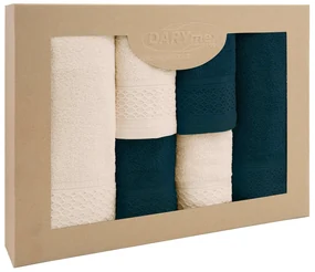 BAVLNENÉ UTERÁKY SOLANO SADA 2 KS 30X50 CM, 2 KS 50X90 CM, 2 KS 70X140 CM VIACFAREBNÁ