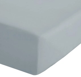 Sivomodrá napínacia perkálová plachta 90x190 cm Easy Iron Percale – Catherine Lansfield