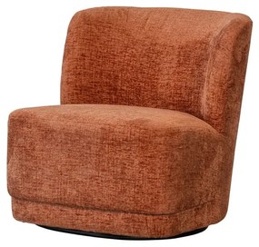 Oranžové zamatové kreslo Atty – WOOOD