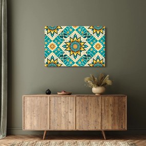 Obraz - Tyrkysový vzor (90x60 cm)