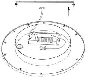 Eglo 97958 - LED RGBW Stropné svietidlo SARSINA-C LED/16W/230V + diaľkové ovládanie