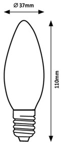 Rabalux SMD LED Smart Candle žiarovka E14 C37 5W 450lm CCT 2700-6500K+RGB
