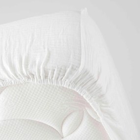 Biela napínacia mušelínová plachta 160x200 cm Angelia – douceur d'intérieur
