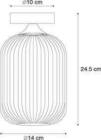 Inteligentné stropné svietidlo mosadz vrátane Wifi A60 - Banci