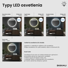 Okrúhle zrkadlo s LED svetlom E1