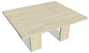 Konferenčný stolík Verno+ S 120 x 100 cm, agát / hnedá