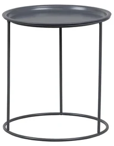 Svetlosivý odkladací stolík WOOOD Ivar, ø 40 cm