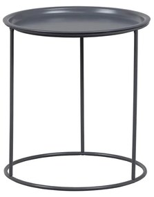 Svetlosivý odkladací stolík WOOOD Ivar, ø 40 cm