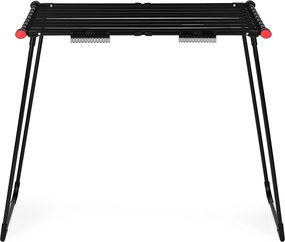 ModernHome Teleskopický, skladací sušiak na bielizeň - čierny