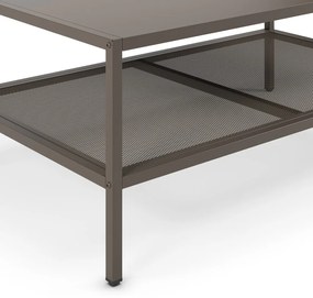 Sivý kovový konferenčný stolík 60x100 cm Fayna – Marckeric