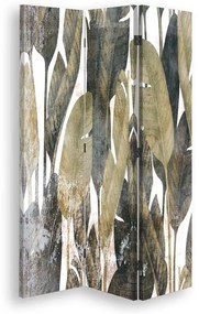 Gario Paraván Retro banánové listy Rozmery: 110 x 170 cm, Prevedenie: Otočný paraván 360°