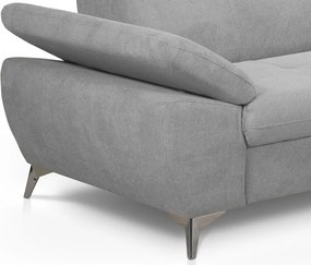 Trojsedák Gisele, svetlo šedá látka