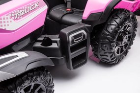 LEAN CARS Batériový traktor BLT-206 ružový