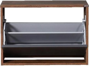 Botník (skrinka na topánky) Tosina 1 (orech oslo + antracit). Akcia -13%. Vlastná spoľahlivá doprava až k Vám domov. 1094529