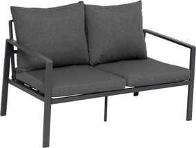 InternetovaZahrada - Furnigo Záhradný kovový set Valencia - antracit/sivé podušky