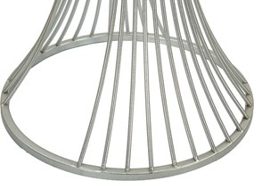 Odkladací stolík Funnel 50 cm strieborná/mramor