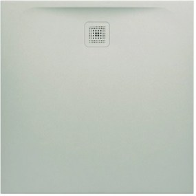LAUFEN Pro štvorcová sprchová vanička z materiálu Marbond, odtok na boku, 1000 x 1000 x 33 mm, svetlá šedá, H2119520770001