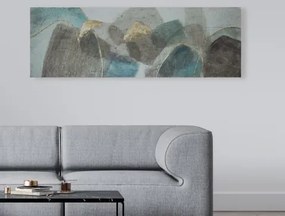 Ručne maľovaný obraz Abstrakce I 150x50 cm, 3D štruktúra%