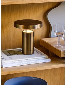LED stmievateľná stolová lampa v bronzovej farbe (výška 20 cm) BringMe – Hübsch