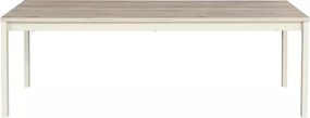 Konferenčný stolík FROST 120x60 cm krémový, dekor dub alpský