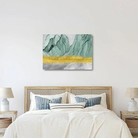 Sklenený obraz - Smaragdové hory N⁰1 (70x50 cm)