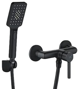 Laveo Alita, sprchová batéria s ručnou sprchovou súpravou, čierna matná, LAV-BVA_741D