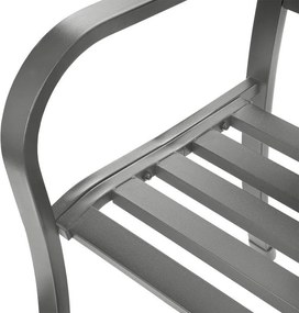 Hliníková záhradná lavička 125 x 53 x 77 cm