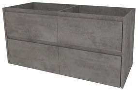 Mereo, Mereo Opto, kúpeľňová skrinka 121 cm, Multidecor, Betón tmavosivý, MER-CN993SBET2