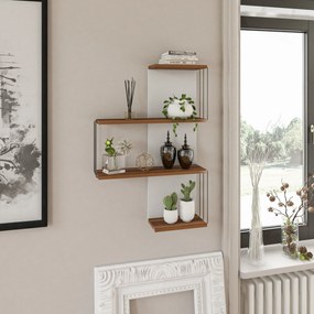 Fali polc Cambel - Walnut