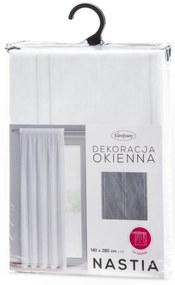 ZÁCLONA NA PÁSKE NASTIA 140X280 CM BIELA