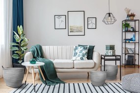 Tutumi Tutumi, súprava prírodných košíkov 3ks BOHO YT21B-35, šedá, HOM-02808