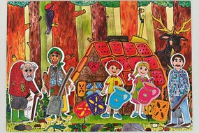 MARIONETINO Bábkové divadlo – Červená Čiapočka a Janko a Marienka (kompletný set)