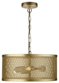 Searchlight 12483-3GO - Luster na reťazi FISHNET 3xE27/60W/230V zlatá
