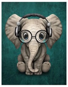 783523 NORIMPEX 5D Diamantová mozaika - Music Elephant
