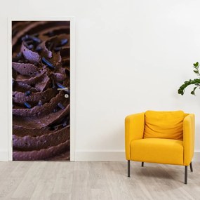 Fototapeta na dvere - Čokoládový cupcake (95x205cm)