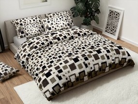 Obliečky mikroplyš LUXOR bielo-sivé Rozmer obliečky: 70 x 90 cm | 140 x 200 cm