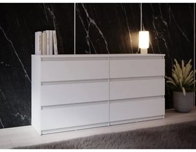 Komoda MAO s zásuvkami, biela