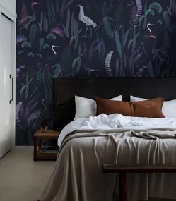 WALLCOLORS Calm Heron Purple wallpaper - tapeta POVRCH: Prowall Eco