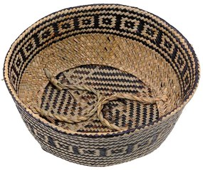 Tutumi Tutumi, prírodný kôš Boho 32x32x28 cm 322177, hnedá-čierna, HOM-06662
