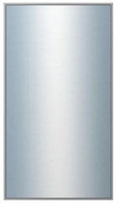 DANTIK - Zrkadlo v rámu, rozmer s rámom 50x90 cm z lišty Hliník šedá (7269006)
