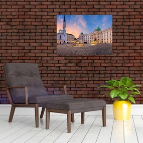 Sklenený obraz - Rakúsko, Viedeň (70x50 cm)
