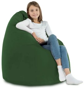 Plyšový sedací vak SAKO tmavozelený