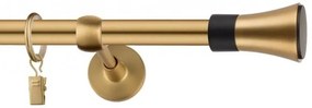 Dekorstudio Garniža jednoradová VASE zlatá 19mm Dĺžka: 140cm, Typ uchytenia: Držiak otvorený, Typ príslušenstva: Bez príslušenstva