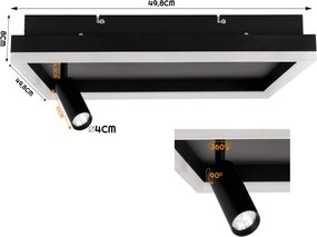 BERGE LED stropné svietidlo NEVADA 56W+5W