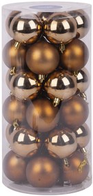 Gule MagicHome Vianoce, 30 ks, medené, mix, na vianočný stromček, 6 cm