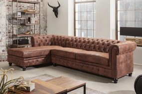 Rohová sedačka Chesterfield Vintage ľavá