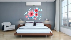 Dekoračná nálepka na stenu kvety 120 x 240 cm