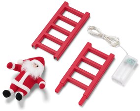 Súprava vianočných ozdôb so svetelnou reťazou s LED